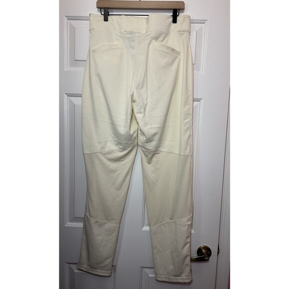 Size L Nike Stock Vapor Select Baseball Pants Cream Ivory Mens BQ5488-120 NEW - Picture 2 of 3